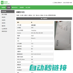 在线识别图片信息 - AI人工智能图像处理